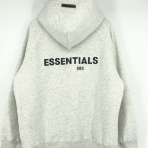 Essentials Fleeces Thick Light Gray Hoodie